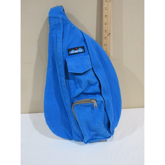 Kavu Blue Backpack Rope Sling Crossbody Bag Adjustable - Picture 1 of 5